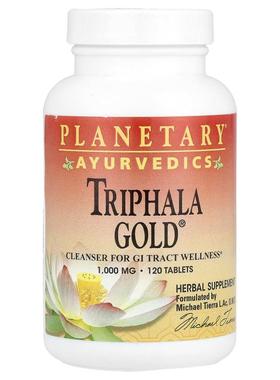 Planetary Herbals,阿育吠陀，Triphala Gold®，120 片（每片 100