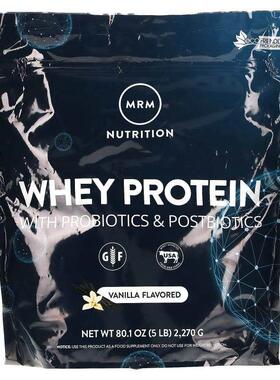 MRM Nutrition,含益生菌和益生素的乳清蛋白，香草味