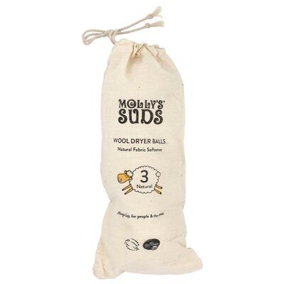 Molly's Suds,羊毛干燥球，3个球