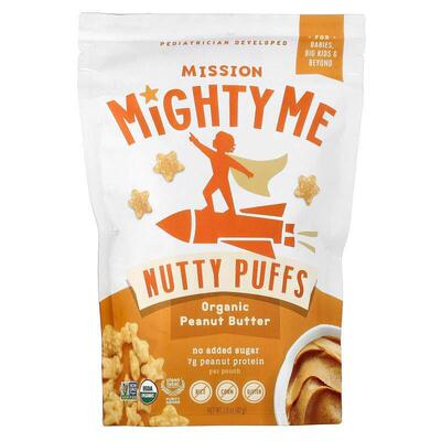 Mission MightyMe,Nutty Puffs, Organic Peanut Butter