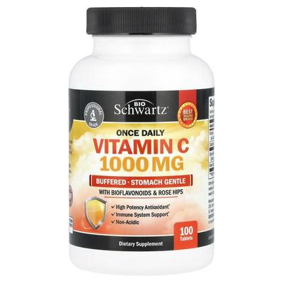 BioSchwartz,每日一次维生素 C，缓冲型，温和护胃，含生物类黄酮