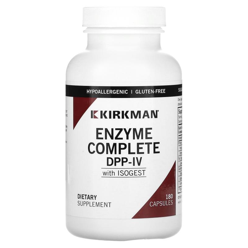 Kirkman Labs,EnZym Complete 消化酶胶囊,含 DPP-IV 和 ISOGEST