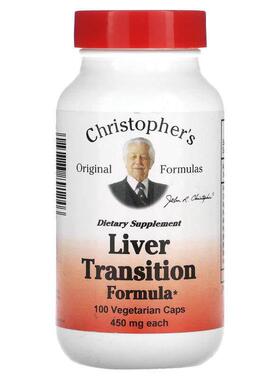 Christopher's Original Formulas,肝脏支持配方，450 毫克，100