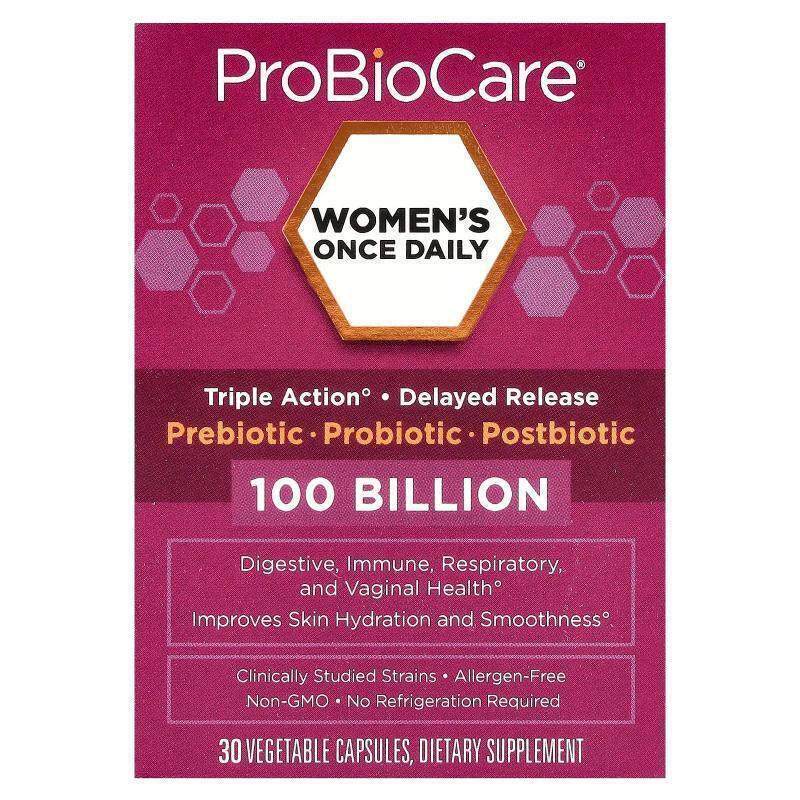 ProBioCare,女性每日一次益生菌，1000 亿，30 粒素食胶囊