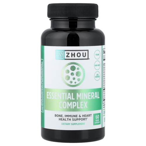 Zhou Nutrition,Essential Mineral Complex, 60 Veggie Capsules