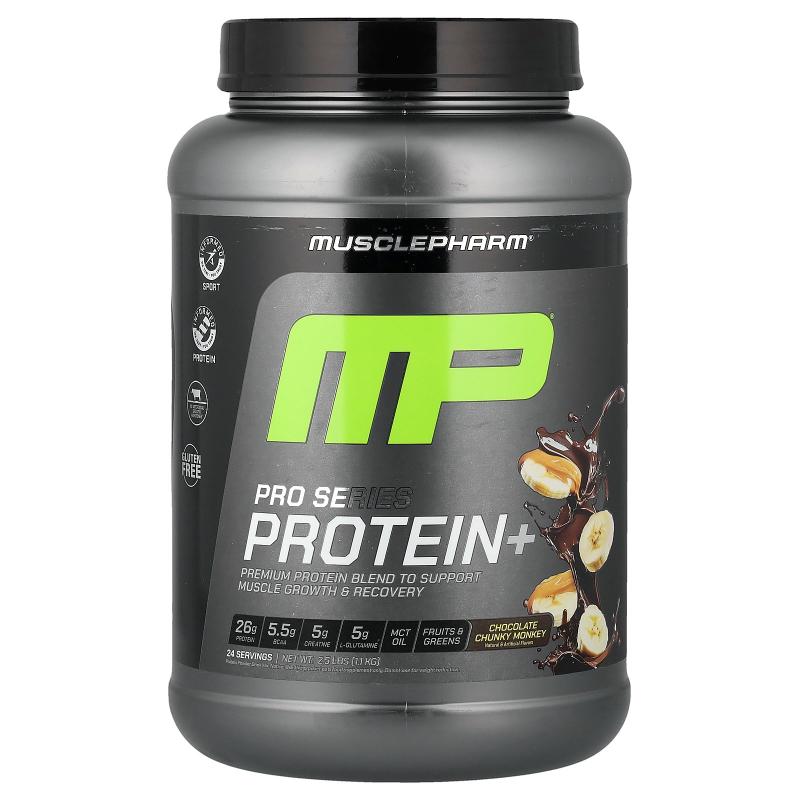 MP,Pro Series Protein+，Chocolate Chunky Monkey，2.5 磅（1.1