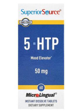 Superior Source,5-HTP，50 毫克，60 片 MicroLingual 速溶片