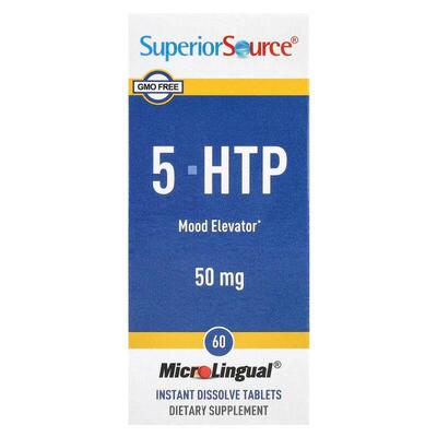 Superior Source,5-HTP，50 毫克，60 片 MicroLingual 速溶片