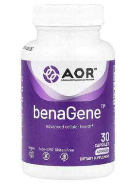 Advanced Orthomolecular Research AOR,BenaGene，30 粒素胶囊