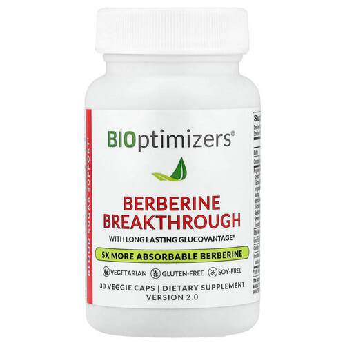 BIOptimizers,小檗碱突破，30 粒素食胶囊