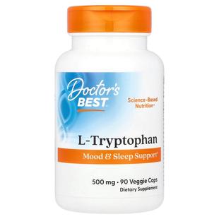 Doctor's Best,含 TryptoPure 的 L-色氨酸,500 毫克,90 粒素食
