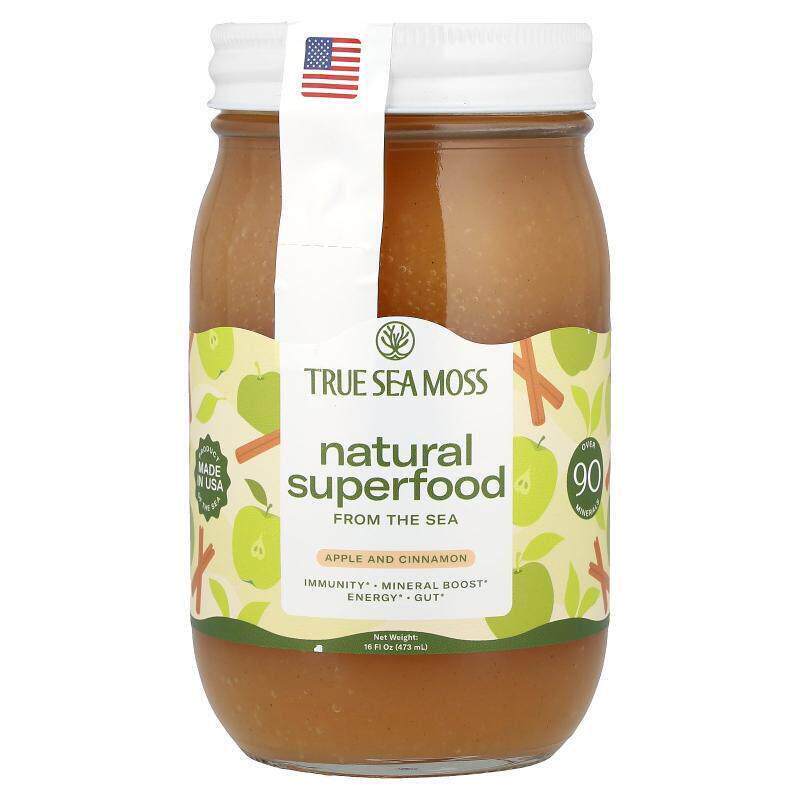 True Sea Moss,来自海洋的天然 Superfood,苹果和肉桂味