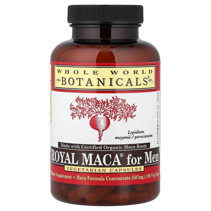 Whole World Botanicals,皇室玛卡&reg;，男士专用，180 粒素食胶囊