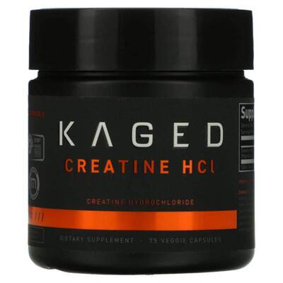 Kaged,盐酸肌酸，750 毫克，75 粒素食胶囊