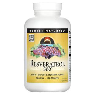 源美,Resveratrol 500™,500 毫克,120 片