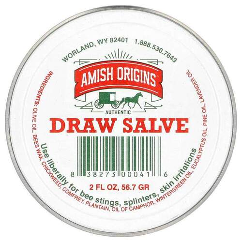 Amish Origins,Draw Salve，2 液量盎司（56.7 克）