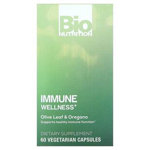 Bio Nutrition,Immune Wellness，橄榄叶和牛至，60 粒素食胶囊