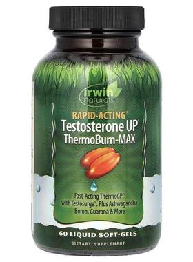 爱乐能,快速起效 Testosterone UP®，ThermoBurn-MAX，60 粒液体