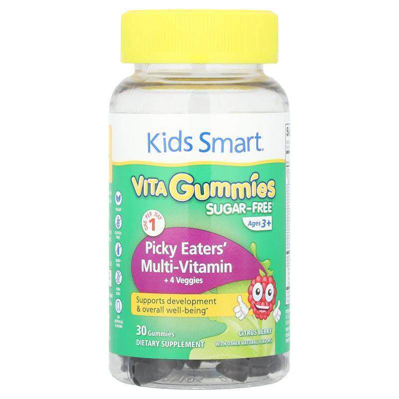 Kids Smart,Kids Smart 维生素软糖，挑食儿童多维生素 + 4 种蔬3