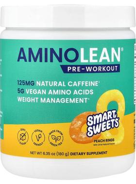 RSP Nutrition,Amino Lean® 锻炼前，桃味软糖，6.35 盎司（180