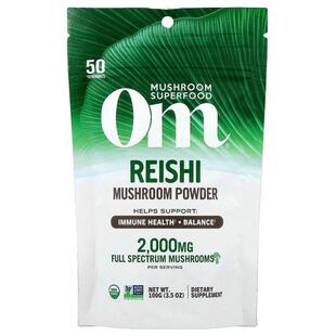 Om Mushrooms,Reishi,全有机蘑菇粉认可,3.5 盎司(100 克)