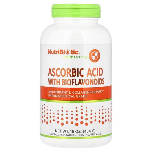 NutriBiotic,Immunity，含生物类黄酮的抗坏血酸，结晶粉末