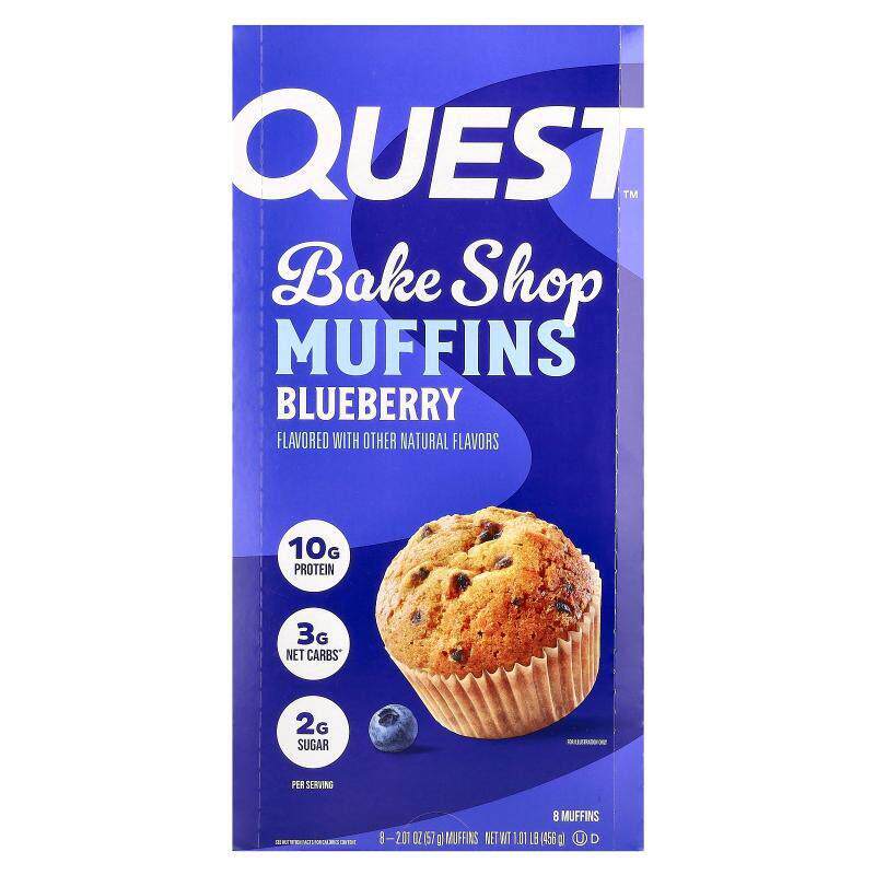 Quest Nutrition,烘焙店松饼，蓝莓味，8 块，每块 2.01 盎司（57