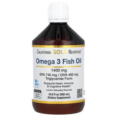 【直邮】CGN挪威 Omega-3 鱼油，天然柠檬味