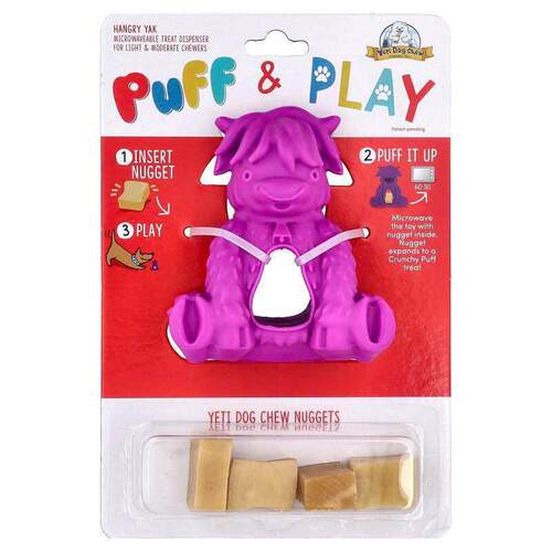 Yeti Dog Chew,Puff &amp; Play, Treat Dispenser, Yeti Dog
