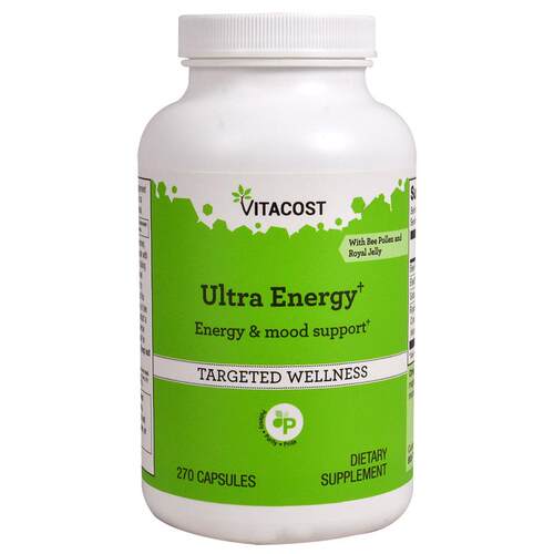 Vitacost,Ultra Energy† with Bee Pollen and Royal Jelly, 270