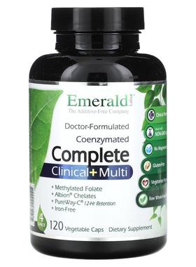 Emerald Laboratories,辅酶化多面科学 + 多营养素，120 粒素食胶