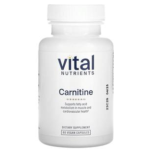Vital Nutrients,肉碱,500 毫克,60 粒全素胶囊