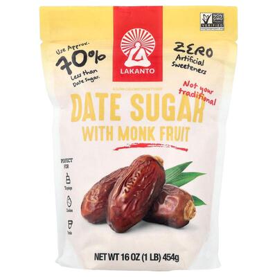Lakanto,Date Sugar with Monk Fruit, 16 oz (454 g)