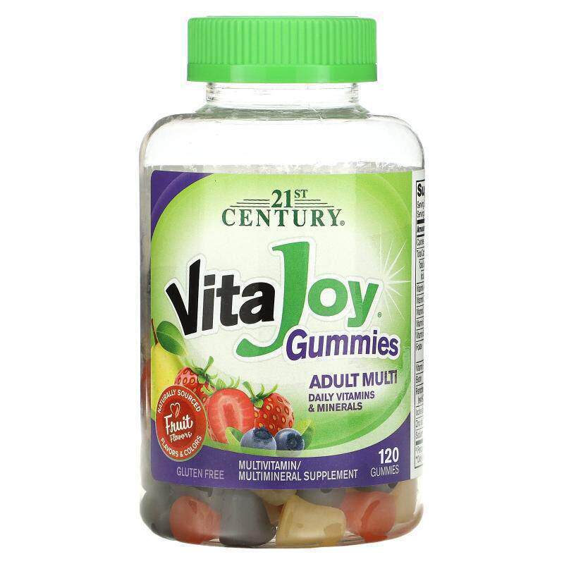 21世纪,VitaJoy 软糖，成年人多维生素，水果味