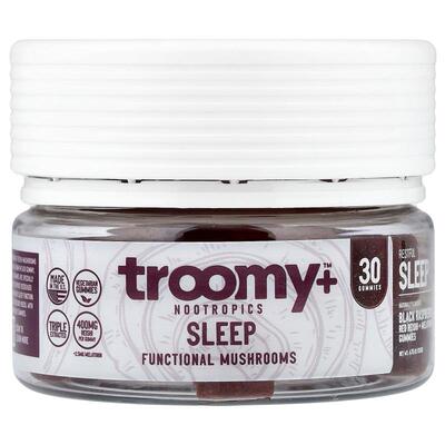 Troomy Nootropics,睡眠，功能性蘑菇软糖，黑树莓味，30 粒软糖4