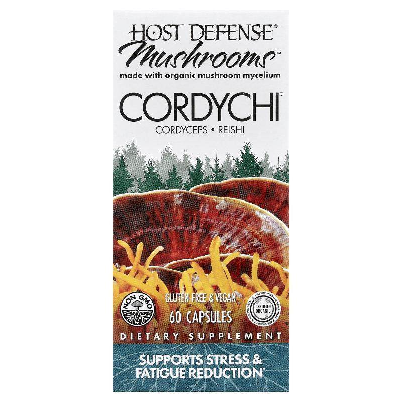 Host Defense,Mushrooms™，Cordychi®，60 粒胶囊