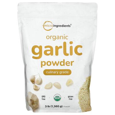 Micro Ingredients,Organic Garlic Powder, 3 lb (1,360 g)