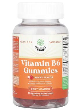 Nature's Craft,维生素 B6 软糖，浆果味，50 毫克，30 粒
