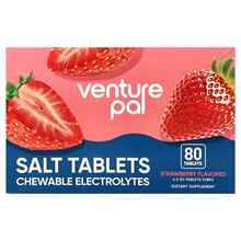 Venture Pal,Salt Tablets Chewable Electrolytes, Strawberry,