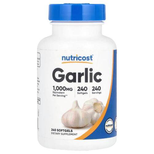 Nutricost,大蒜，1000 毫克，240 粒软凝胶