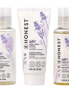 The Honest Company,Babe's Mini Must-Haves, Lavender, 4 Piece
