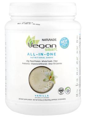 VeganSmart,多合一营养奶昔，香草，1.42 磅（645 克）