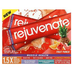 Rejuvenate,肌肉健康混合饮品，混合水果味，30 包，每包 0.19 盎
