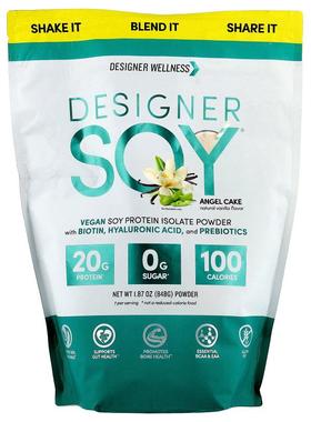 Designer Wellness,Designer Soy® Powder, Angel Cake, 1.87 oz