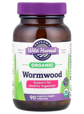 Oregon's Wild Harvest,有机苦艾草，90 粒有机全素胶囊（每粒胶