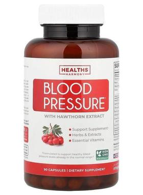 Healths Harmony,Blood Pressure with Hawthorn Extract，90 粒