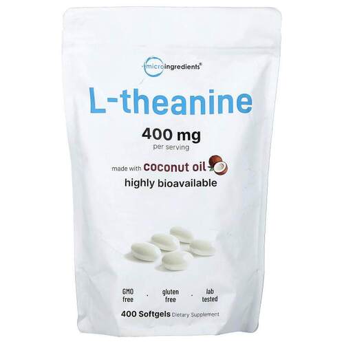 Micro Ingredients,L-茶氨酸，400 毫克，400 粒软胶囊