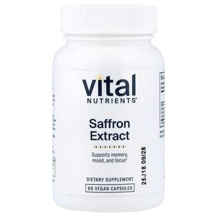 Vital Nutrients,Saffron Extract, 60 Vegan Capsules (15 mg pe