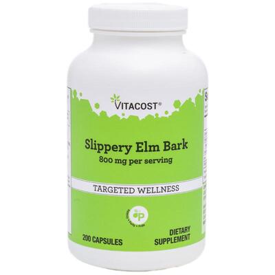 Vitacost,Slippery Elm Bark, 800 mg per serving, 200 Capsules