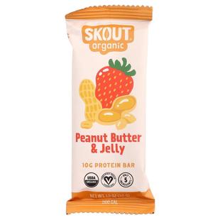 Skout Organic,Protein Bar, Peanut Butter & Jelly, 1.9 oz (55